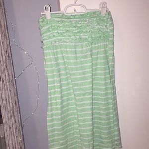 Striped mint beach dress